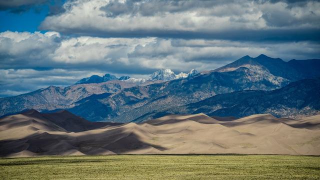 Dunes Against the Sangres as a video call background