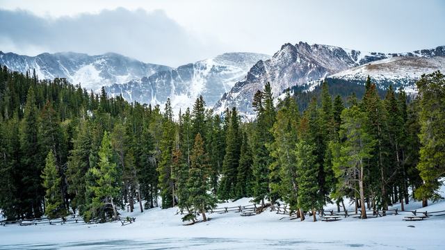 Snowfield Below Mount Blue Sky as a video call background