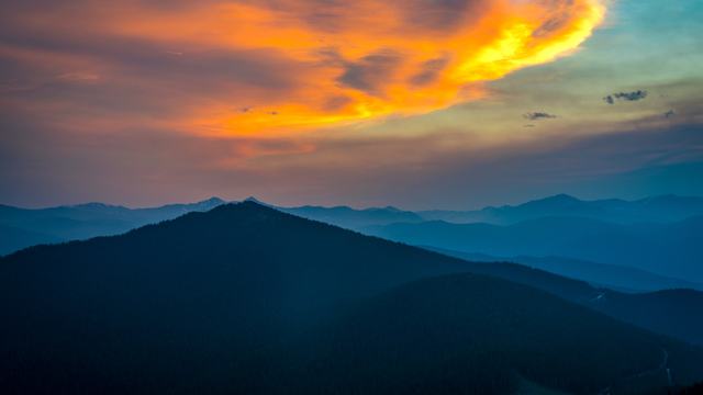 Ember Over Chief Mountain as a video call background