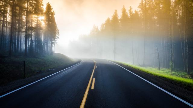 The Road Into the Light as a video call background